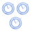 12 Pcs Circle Protractor Engraved Ruler For Accurate Angle Measurement 5