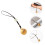 2 Pcs Bell Pendant Phone Strap Lanyard Charm 10