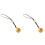 2 Pcs Bell Pendant Phone Strap Lanyard Charm 2