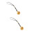 2 Pcs Bell Pendant Phone Strap Lanyard Charm 7