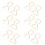 6Paires Boucles Ceinture Alliage Décoratives Solidité Durable 6