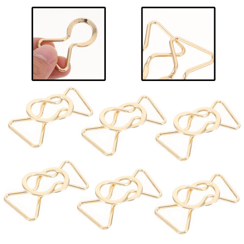 6Paires Boucles Ceinture Alliage Décoratives Solidité Durable 2