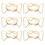 6Paires Boucles Ceinture Alliage Décoratives Solidité Durable 1