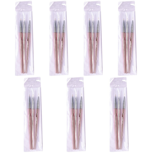 21 Pcs Nail Art Tool Set Durable Drill Pen Manicure Rose Gold 2