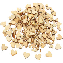 400 mini holzherzen zum basteln – natürliche verzierungen