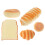 5pcs Vivid Simulation Breads Lovely Fake Bread Props Fake Bread Adorns 5