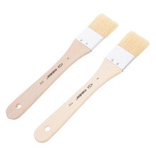 2 Stk. Holz Ölgemälde Pinsel Kurzgriff Für Künstler – 2#