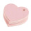 50St Roze Hartvormige Kaart Tags Papier DIY Geschenklabels 1