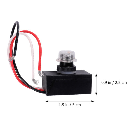 2 120 v außenleuchten mit lichtsensor, dämmerungsschalter schwarz 1