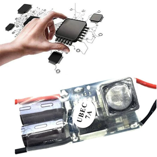 7A 2-7S FPV Receiver Power Supply External BEC UBEC 5V Step-Down Regulator Module For RC Airplane 1
