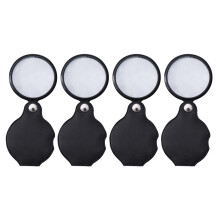 4-teilige taschenlupe 5x mit 50 mm, faltbar mit schutzhülle ( )