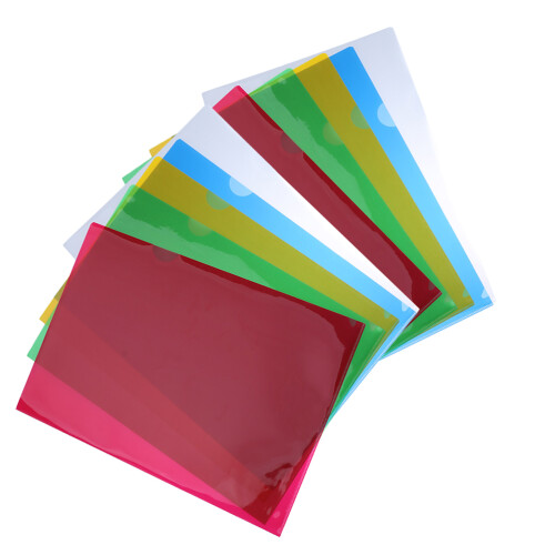 40 transparente l-förmige klemmbretter mit papierhalter 1