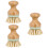 3 Pcs Solid Wood Cleaning Brush For Kitchen Restaurant 7