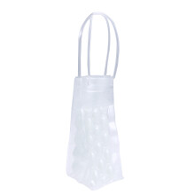 750 ml pvc-weinkühltasche mit gel, doppelseitig, mit griff