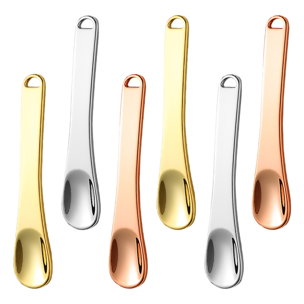 Solustre 12 Pcs Mini Cosmetic Spatula Zinc Alloy Skincare Tool For Face Mask