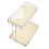 (Transparent) 2-Tier Desktop Storage Rack Iron Acrylic Thickened Cream White 1