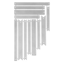 satz banner-stanzschablone kohlenstoffstahl für scrapbooking basteln