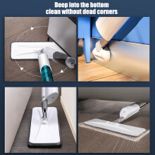 360 Spin Spray Mop with 270ml Bottle Microfiber Pad