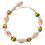 3Stk Multicolor Holzperlen Fußkettchen, Muschel Strick, 1