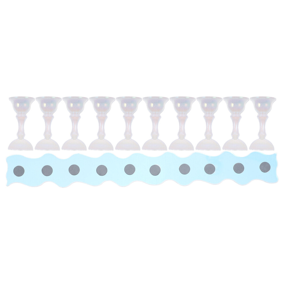 Solustre 2 Sets Nail Practice Stand Base Holder For Press On Nail Art