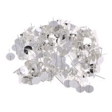 200Stk Ohrstecker Unterlage Silber Metall Rund Damen Ohr Schmuck