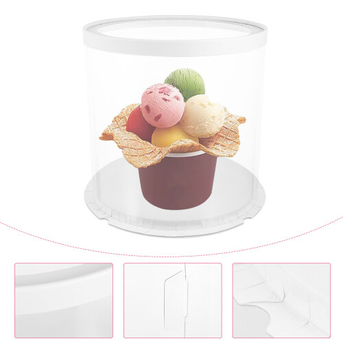 1 runder kuchenverpackungskarton für geschenke desserts 1