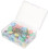 100Pcs Colorful Flat Button Head Straight Pins for Sewing and Crafting 9