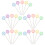 100Pcs Colorful Flat Button Head Straight Pins for Sewing and Crafting 10