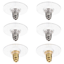 3 Paar S925 Silber Ohrstecker Mit Silikonverschluss
