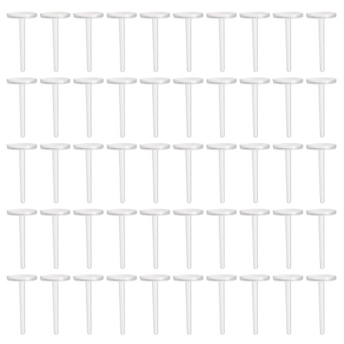 50 diy kunststoff ohrstecker blanks mit stecker, hypoallergen 1