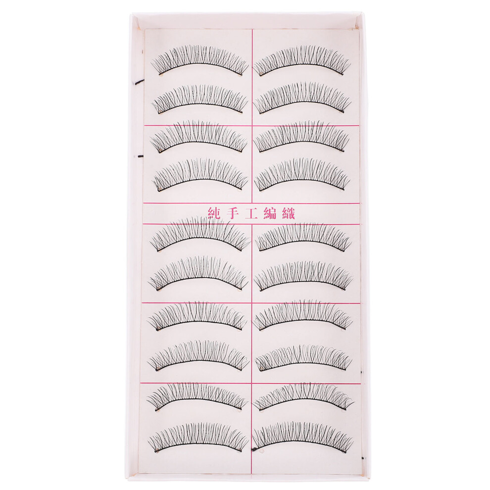 Artibetter 30 Pairs Handmade Long Natural Voluminous False Eyelashes