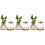 6 Pcs Plants Propagation Station Clear Glass Bottles With Base 330ml 10