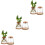 6 Pcs Plants Propagation Station Clear Glass Bottles With Base 330ml 11