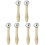 6 Pcs Single Jingle Bell Hand Shake Vertical Music Instrument Gift 4