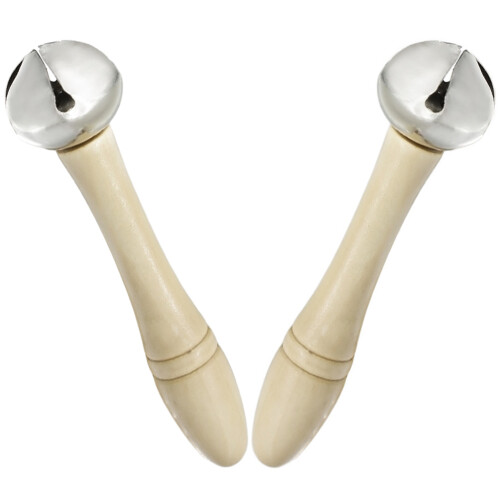 6 Pcs Single Jingle Bell Hand Shake Vertical Music Instrument Gift 1