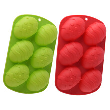 2Stk Bunte Silikonform Eier Backmold Ostern Küchen Gadget