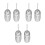 6 Pcs Ice Scoop With Aluminum Handle For Candy, Protein, Flour 7