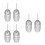6 Pcs Ice Scoop With Aluminum Handle For Candy, Protein, Flour 4