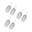 6 Pcs Ice Scoop With Aluminum Handle For Candy, Protein, Flour 6