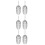 6 Pcs Ice Scoop With Aluminum Handle For Candy, Protein, Flour 10