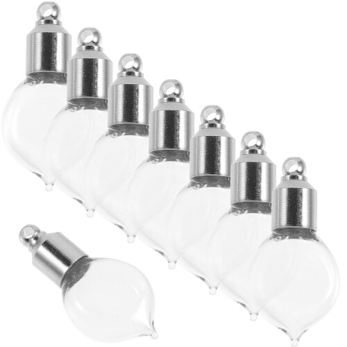 40 Pcs Pendant Glass Bottles Mini Refillable Perfume Bottles With Lids 1