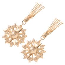 4Pièces Glands Dorés Avec Strass Pour Sac Charm DIY Accessoires