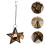 3Pcs Five-Pointed Star Candle Stand Glass Iron Tea Light Holder 10
