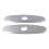 2PCS Hole Cover Deck Plate Pull Down Faucet Stainless Steel 1