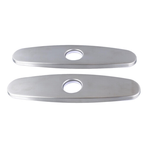 2PCS Hole Cover Deck Plate Pull Down Faucet Stainless Steel