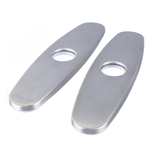 2PCS Hole Cover Deck Plate Pull Down Faucet Stainless Steel 1
