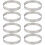 8 Pcs Stainless Steel Pizza Baking Rings For Pie Cake And Saucing 7