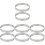 8 Pcs Stainless Steel Pizza Baking Rings For Pie Cake And Saucing 4