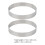 8 Pcs Stainless Steel Pizza Baking Rings For Pie Cake And Saucing 11