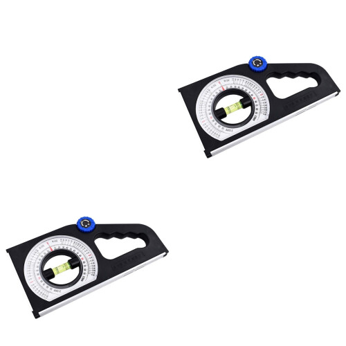 2Pcs Slope Gauge Multifunctional Inclinometer Measuring Ruler 2